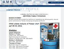 Tablet Screenshot of amkclinic.com.sg